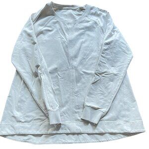 Athleta Womens Long Sleeve Top Cream Large